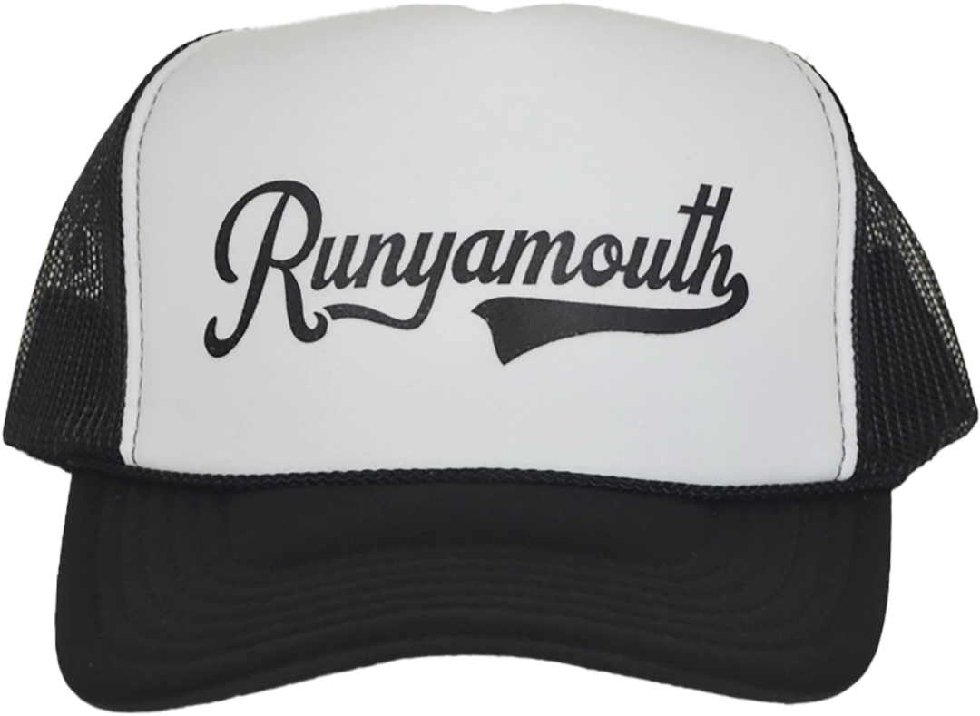 Trucker Hat "Swoosh" Black/White