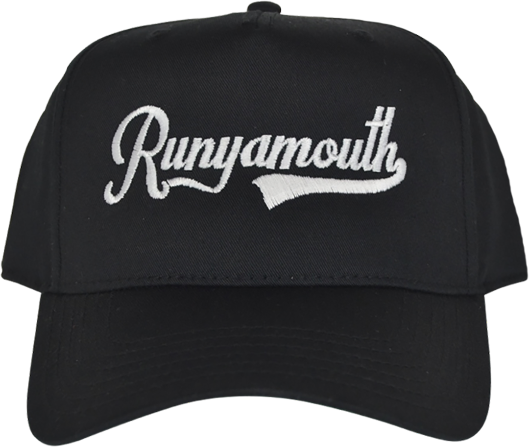 5-panel "Swoosh" Hat Black